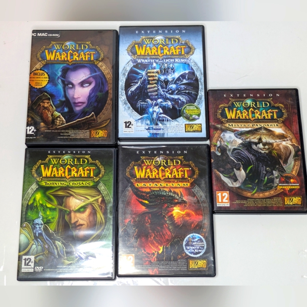 World of Warcraft PC Games Lot Of 5 VG Condition Tested